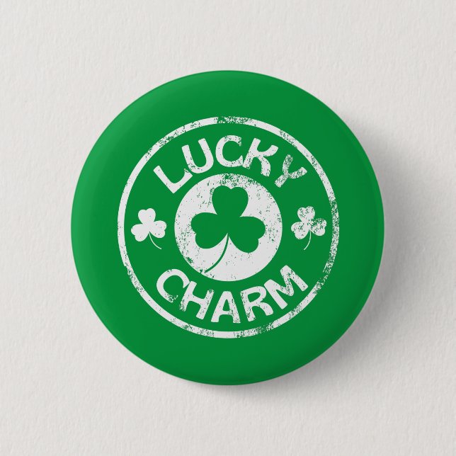 Lucky Charm Vintage St patrick's day Knapp (Framsida)