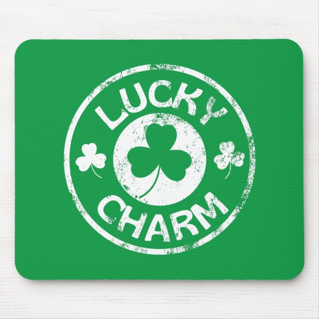 Lucky Charm Vintage St patrick's day Musmatta (Framsidan)