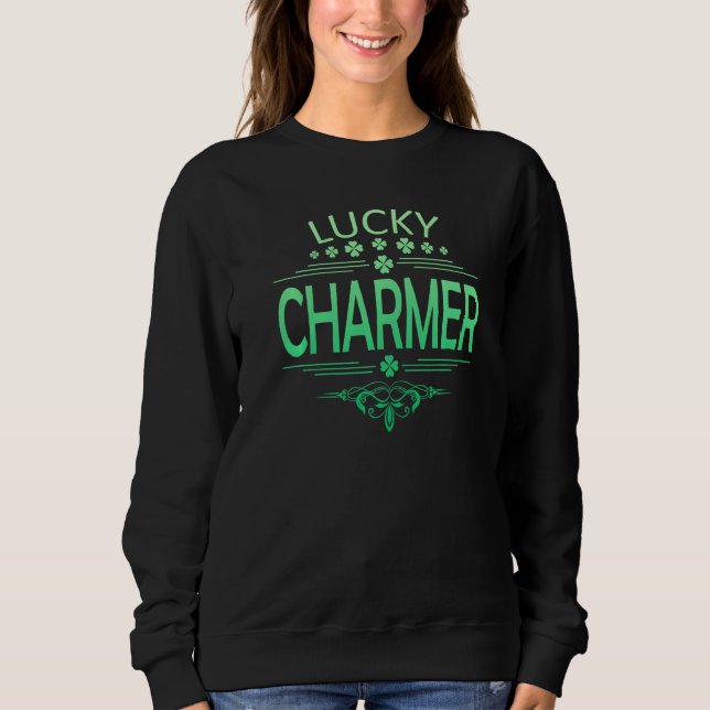 Lucky Charmer Funny St. Patrick's Day Shirt Boy Ki T Shirt (Framsida)