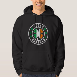 Lucky Charmer Irish Flag Shamrock T Shirt Hoodie