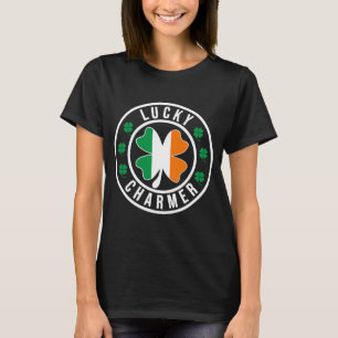 Lucky Charmer Irländsk Flagga Shamrock T Tröja