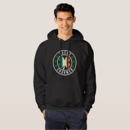 Lucky Charmer Irländsk Flagga Shamrock T Tröja Hoodie