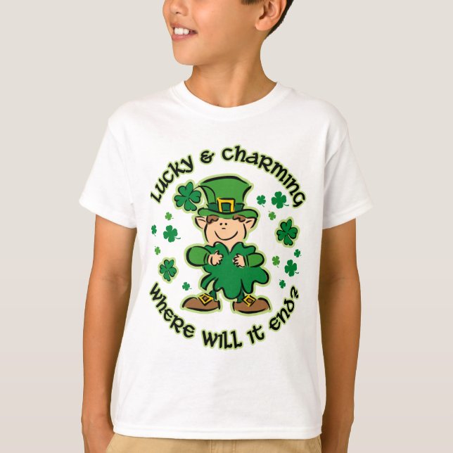 Lucky & Charming Kids Shirt Tröja (Framsida)