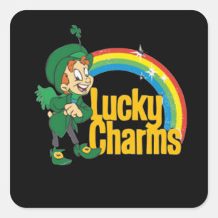 Lucky Charms Lucky Charms Fyrkantigt Klistermärke