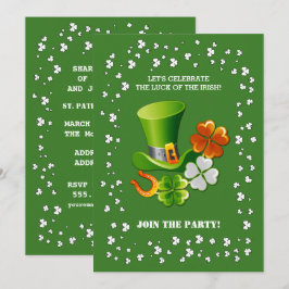 Lucky Charms St. Patrick's Day-fest Inbjudningar