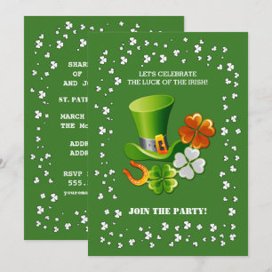 Lucky Charms St. Patrick's Day-fest Inbjudningar
