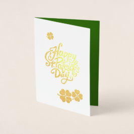 Lucky Charms St. Patrick's Day Luxury Folierat Kort