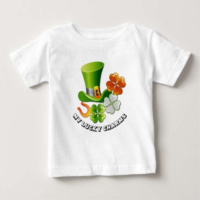 Lucky Charms St.Patrick's Day T Shirt (Framsida)