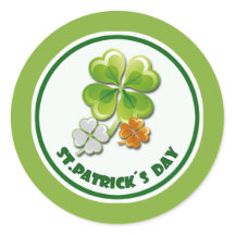 Lucky Charms. Tricolor Shamrocks St. Patrick's Day