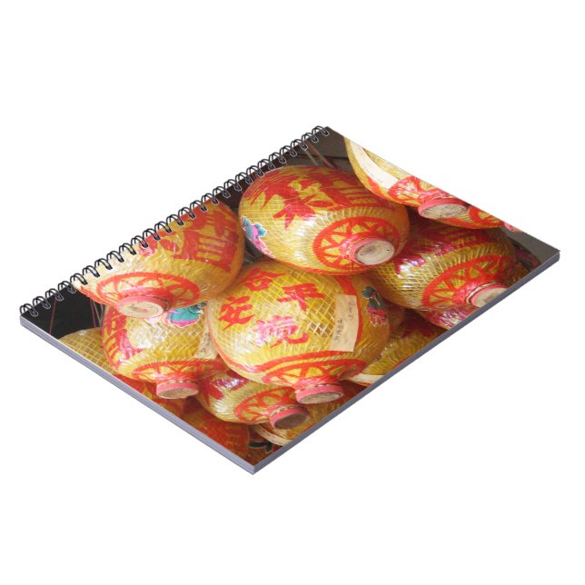Lucky Chinese Pappra Lanterns Anteckningsbok (Vänstra Sidan)