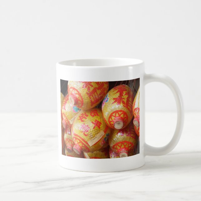 Lucky Chinese Pappra Lanterns Kaffemugg (Höger)