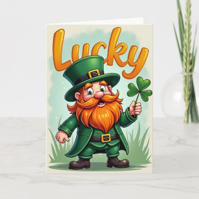 Lucky Clover Card Kort (Framsida)