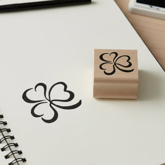 Lucky Clover Leaf Mini Stamp Stämpel