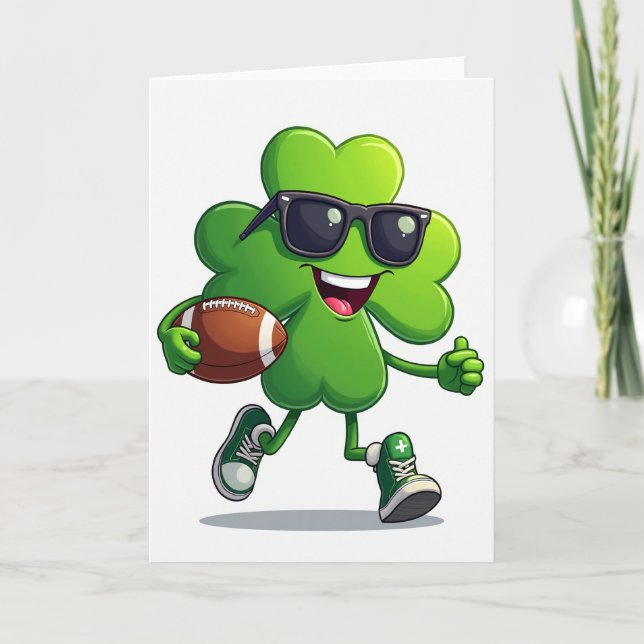 Lucky Clover Sporty Cool Card Kort (Framsida)