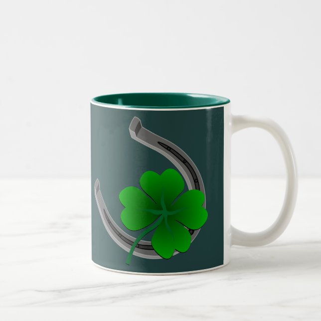 Lucky Coffee Kopp St. Patrick's Day Shamrock Mugg (Höger)