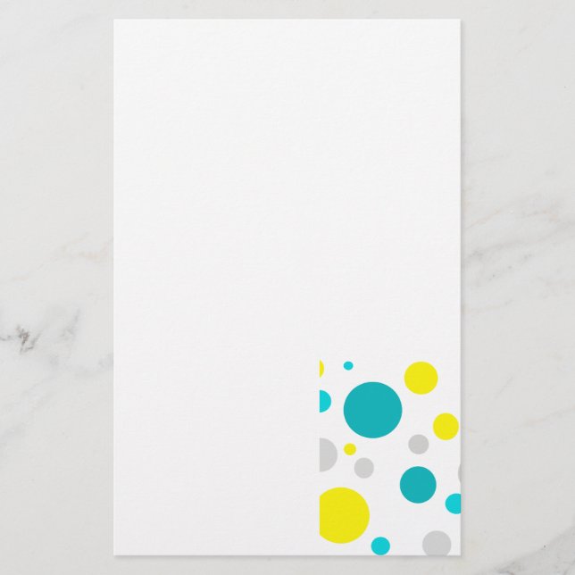 Lucky Colorful Bubbles Brevpapper (Framsida)