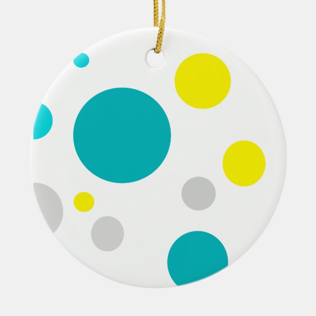 Lucky Colorful Bubbles Julgransprydnad Keramik (Framsidan)