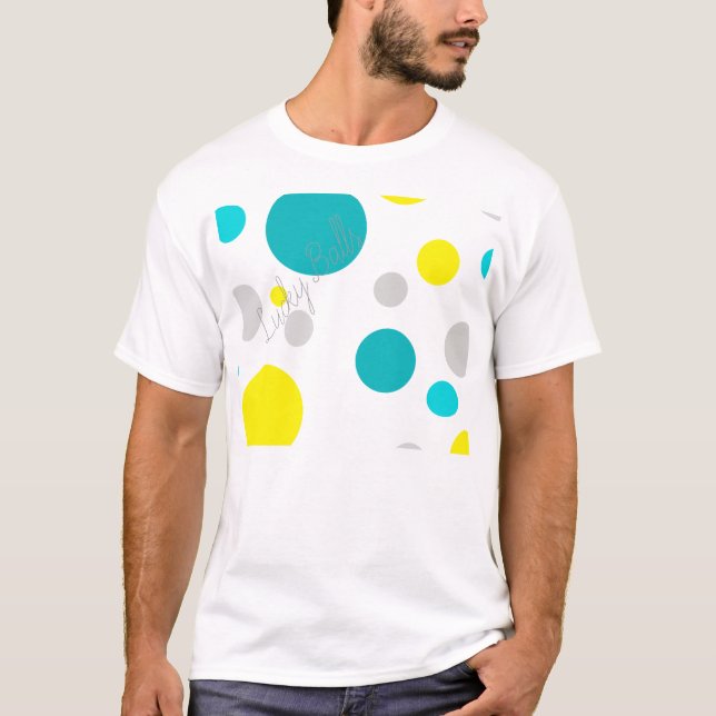 Lucky Colorful Bubbles T Shirt (Framsida)