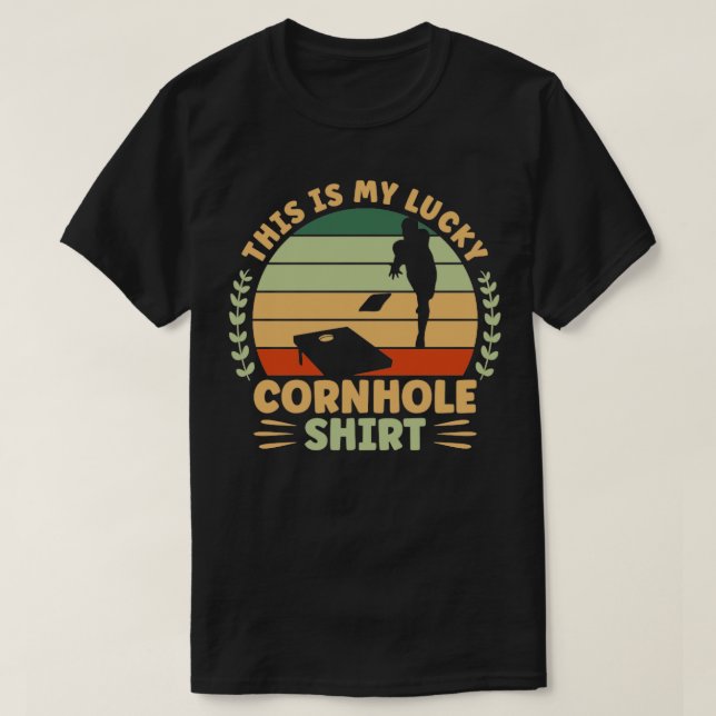 Lucky Cornhole T Shirt (Design framsida)