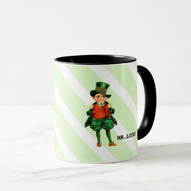Lucky Custom Name St. Patrick's Day Mugg (Framsida höger)