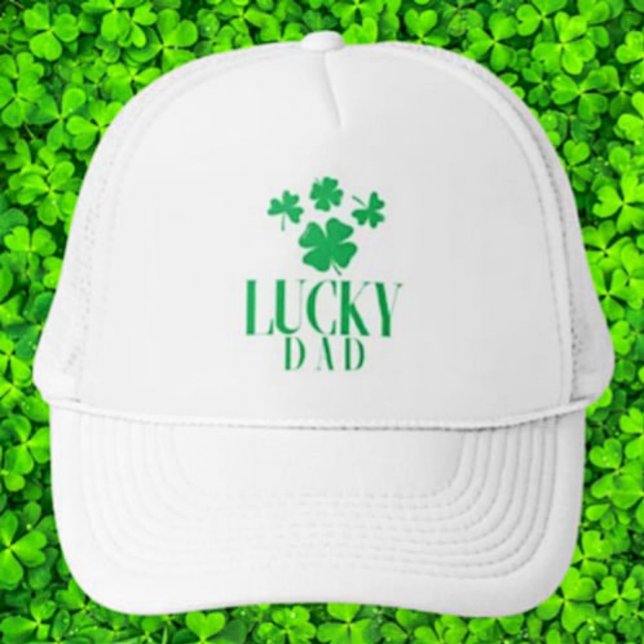 Lucky Dad Trucker Hatt – Shamrocks & Stil Keps (Skapare uppladdad)