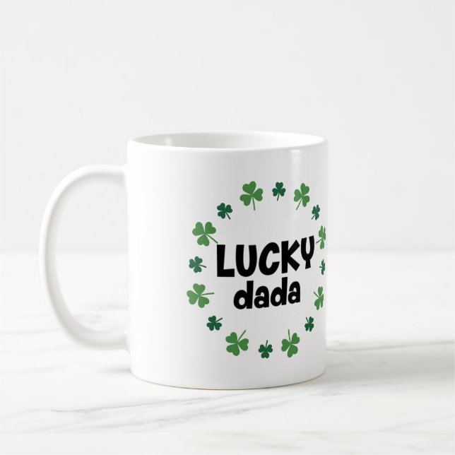 Lucky Dada Definition Mug - Best Father Gift Kaffemugg (Vänster)