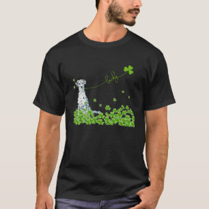 Lucky dalmatian hund Shamrock St Patrick Day T Shirt