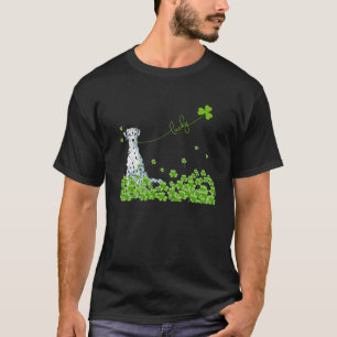 Lucky dalmatian hund Shamrock St Patrick Day T Shirt