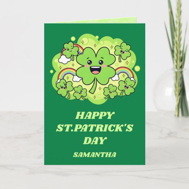 Lucky Day Joy St. Patrick’s Day Card Kort (Framsida)