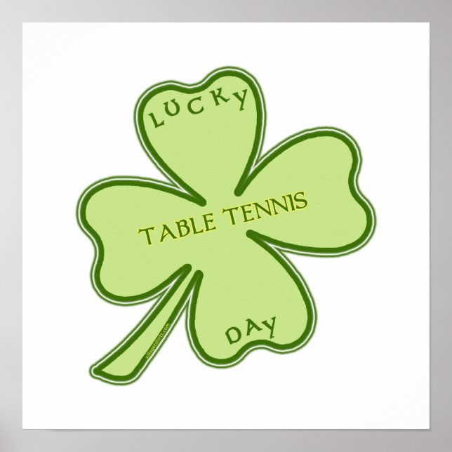 Lucky Day Ping Pong Poster (Framsidan)