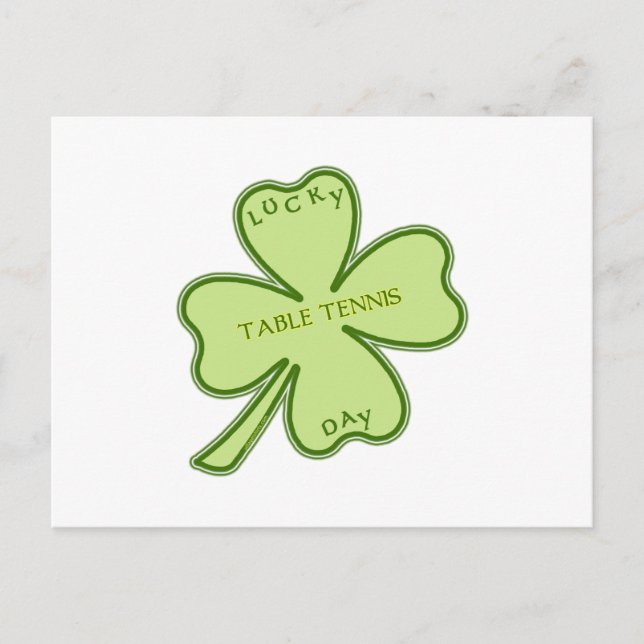 Lucky Day Ping Pong Vykort (Framsida)