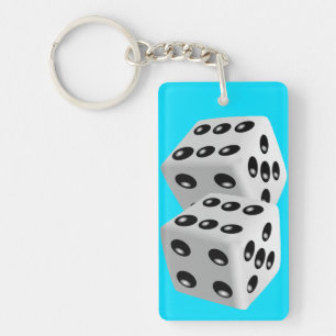 Lucky Dice Keychain - Välj Färg