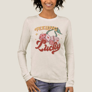 Lucky Dice Retro Typography T Shirt