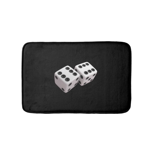 Lucky Dice svart bath Mat Badrumsmatta (Framsidan)