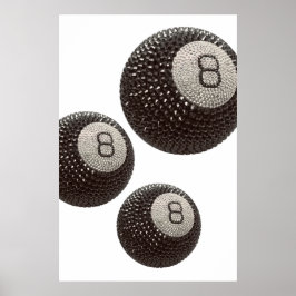 Lucky Disco 8 ROSA, Lucky 8 disco Boll, Snooker Poster
