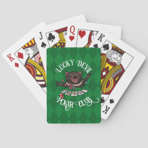 Lucky Djävulen Poker Klubb Funny Tasmanian Djävule Casinokort