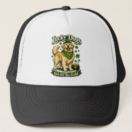 Lucky Dogs Get All The Gold St Patricks Cap Keps
