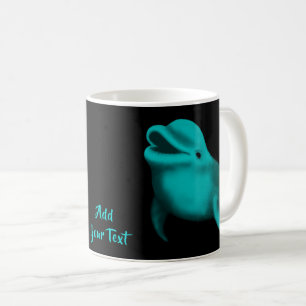 Lucky Dolphin - lägg till din text Kaffemugg