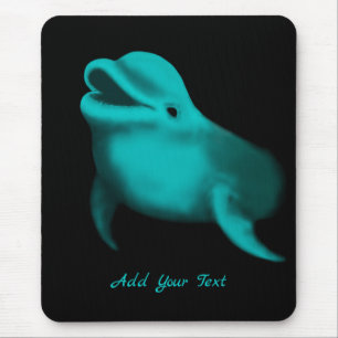 Lucky Dolphin - lägg till din text Musmatta