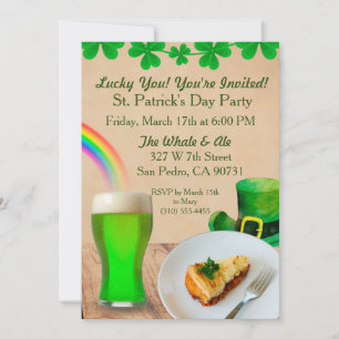 Lucky, du är inbjuden St. Patrick's Day evite Inbjudningar