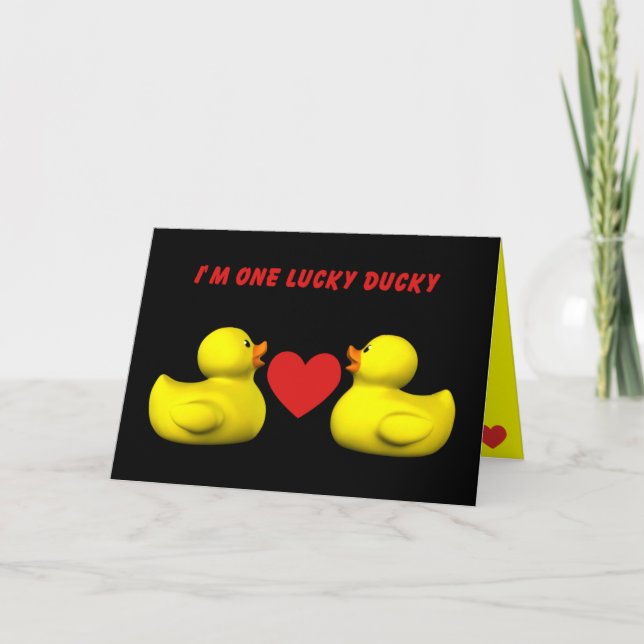 Lucky Ducky Helgkort (Framsida)