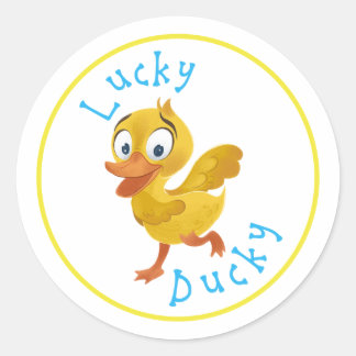Lucky Ducky Stickers Runt Klistermärke