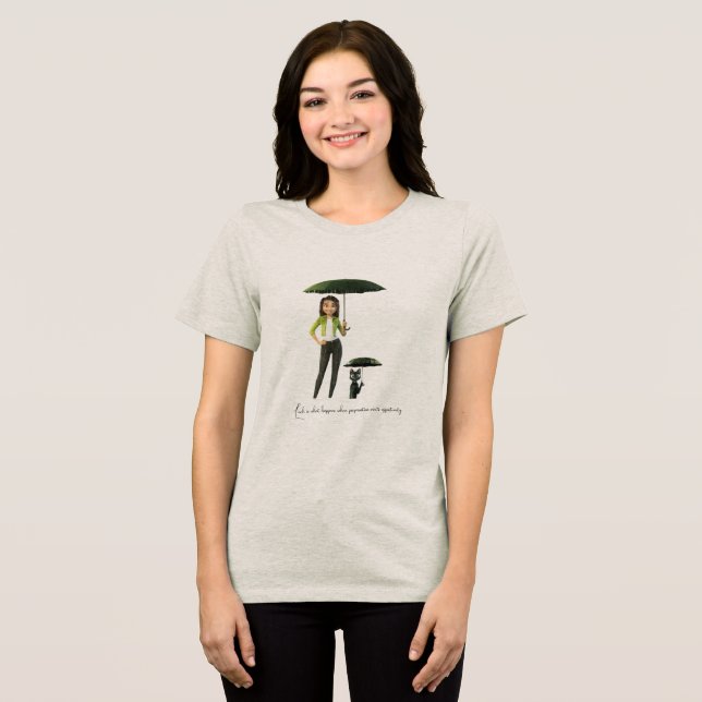 Lucky Duo - inspirerad av Tur Movie | Girl & Black T Shirt (Framsida Full)