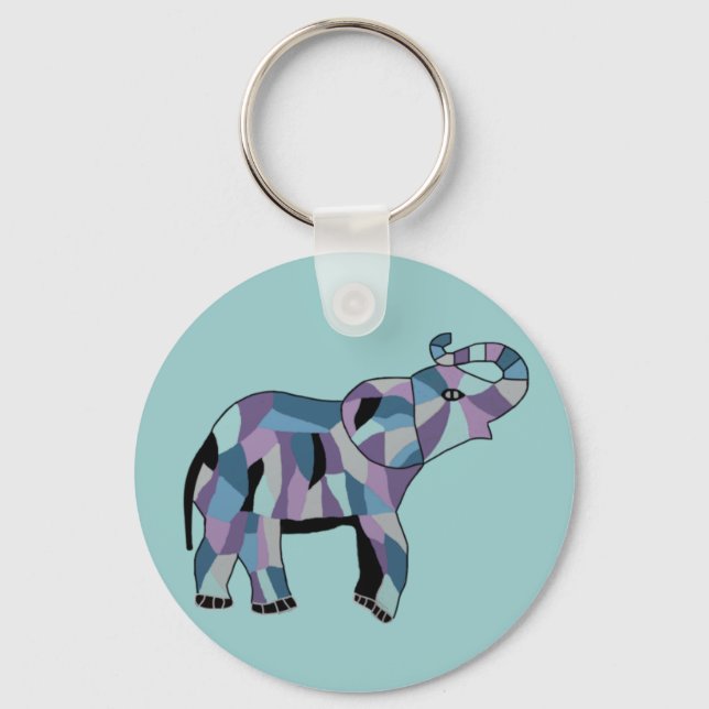 Lucky Elephant Nyckelring (Framsida)