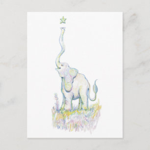 Lucky Elephant Vykort