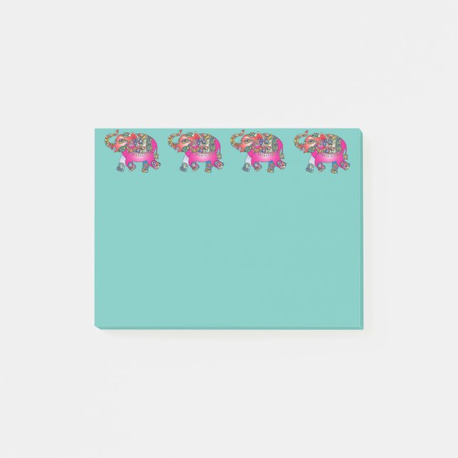 Lucky Elephants Post-it Block (Framsida)