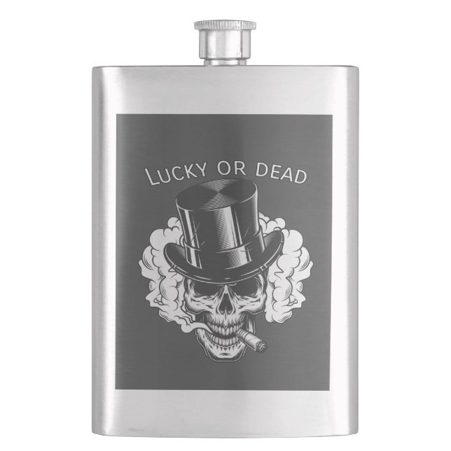 Lucky eller död fickplunta (Framsidan)