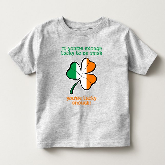 Lucky enough to be Irish T Shirt (Framsida)