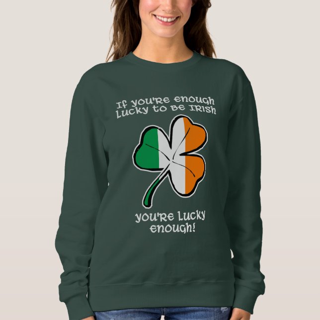 Lucky enough to be Irish T Shirt (Framsida)