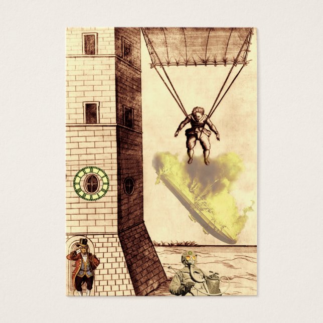 Lucky Escape ~ Artist Trading Card. Visitkort (Framsidan)